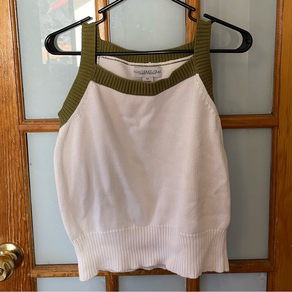 White Knit Crop Top